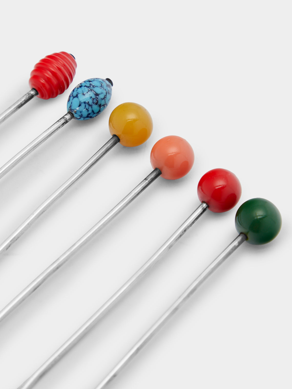 Antique and Vintage - Early-20th Century Sterling Silver Swedish Cocktail Picks -  - ABASK