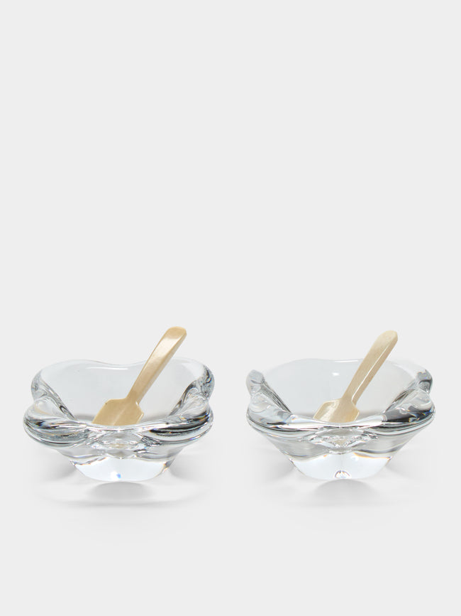 Antique and Vintage - 1990s Baccarat Crystal Salt and Pepper Dishes (Set of 2) - Clear - ABASK - 