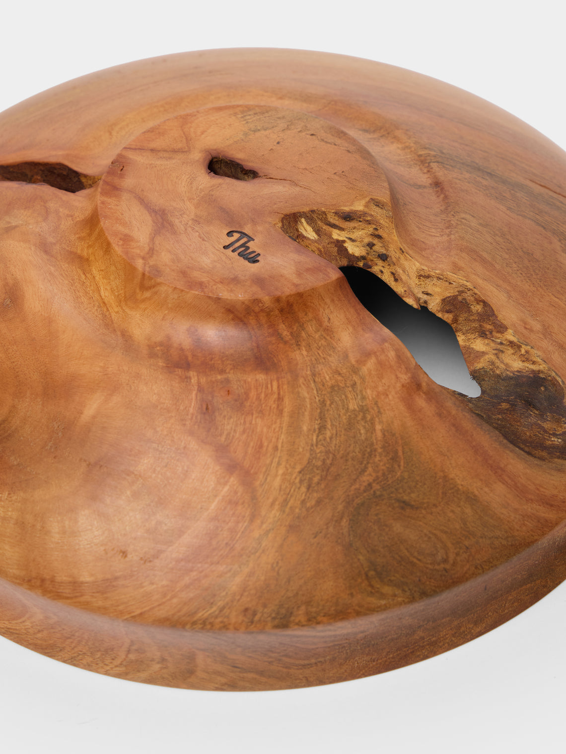Thursday Furniture - Hand-Turned Cherry Bowl - Brown - ABASK