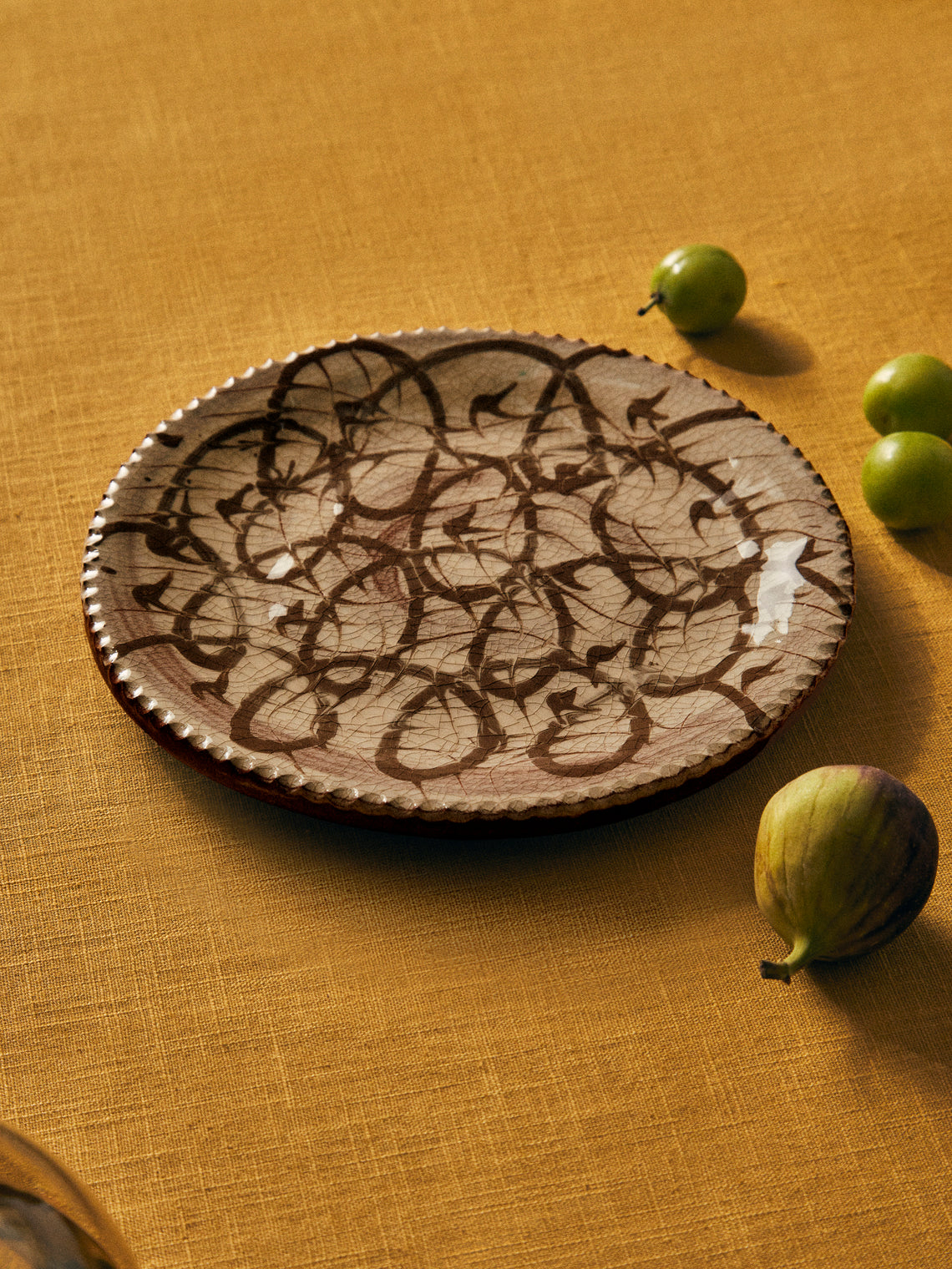 Aono Pottery - Slipware Oval Dish - Cream - ABASK