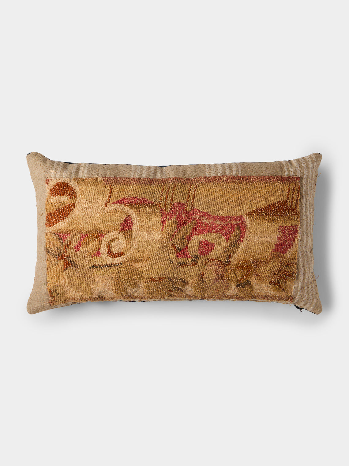 By Walid - 18th-Century French Aubusson Tapestry Wool and Linen Cushion (27.5in/70cm) - Multiple - ABASK - 