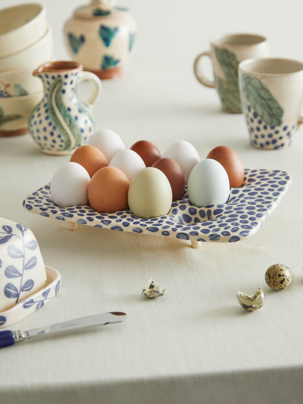 Azul Patagonia - Hand-Painted Ceramic Egg Holder -  - ABASK