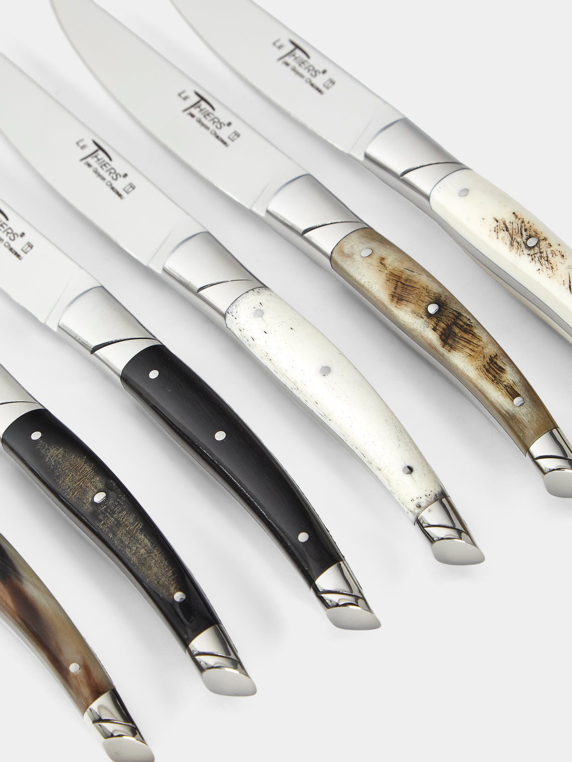 Goyon-Chazeau - Le Thiers Prestige Mixed Horn Table Knives (Set of 6) - Multiple - ABASK