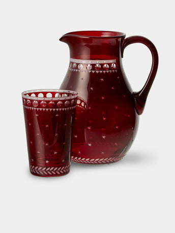 Artel - Staro Hand-Engraved Crystal Collection - Red - ABASK - 