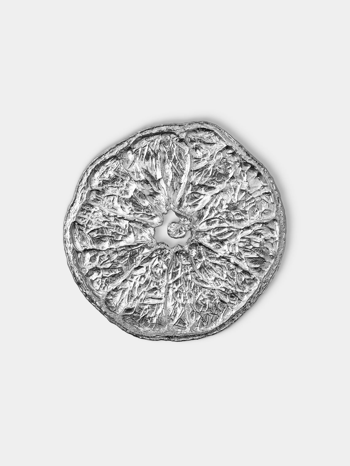 Seikado - Orange Slice Pewter Coasters (Set of 5) - Orange - ABASK