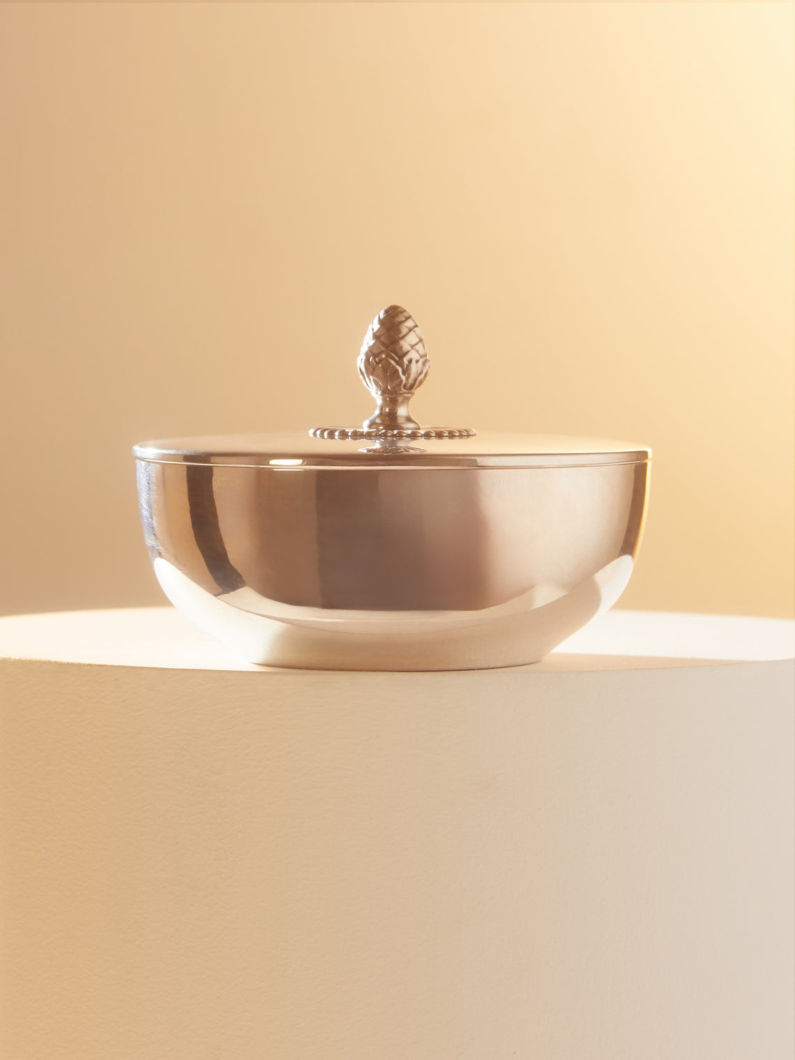 Pure Silver Round Box Silver 1950s Solid Silver Round Box by Antique and Vintage | ABASK UK