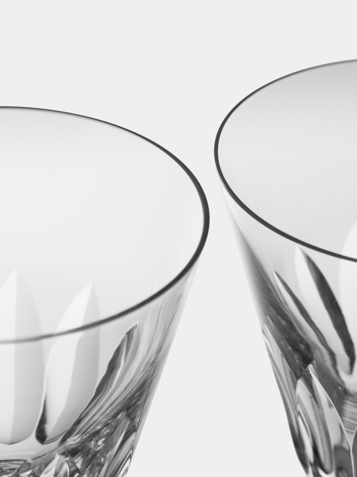 Antique and Vintage - Early-20th-Century Baccarat XIX Chauny Crystal Wine Glasses (Set of 6) - Clear - ABASK