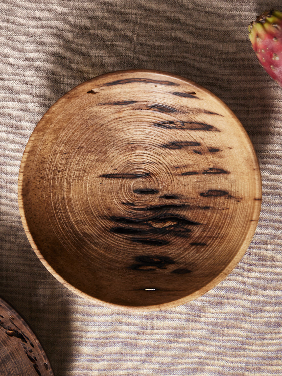 Thursday Furniture - Hand-Turned Persimmon Bowl - Brown - ABASK