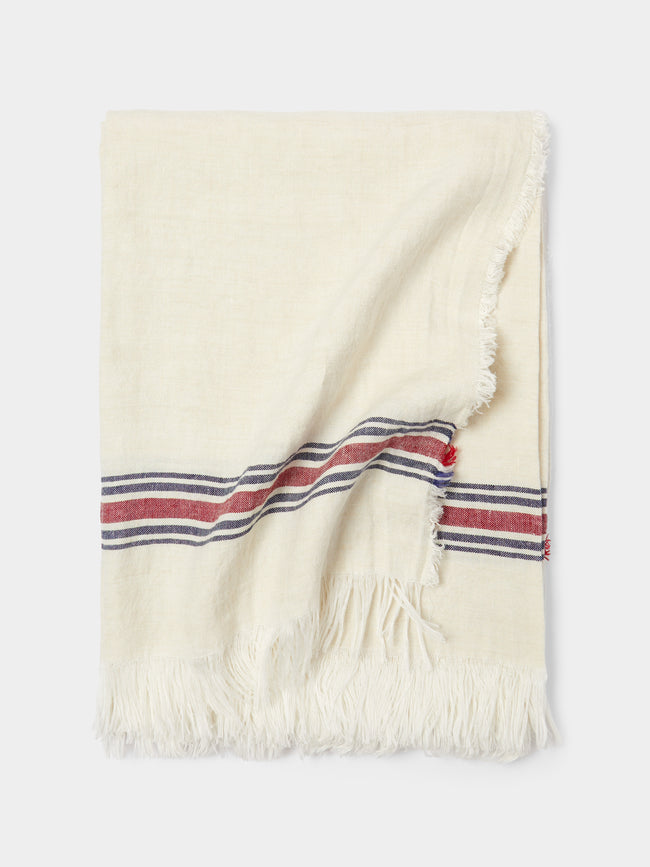 The House Of Lyria - Generosita Large Handwoven Linen Towel -  - ABASK - 