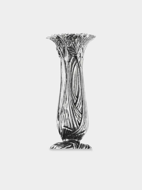 Christofle - Celery Silver-Plated Vase (4in/10.5cm) - Silver - ABASK - 