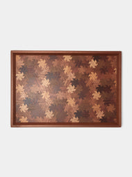 Mori Kougei - Poke Marquetry Wood Tray (15in/38.5cm) - Multiple - ABASK - 