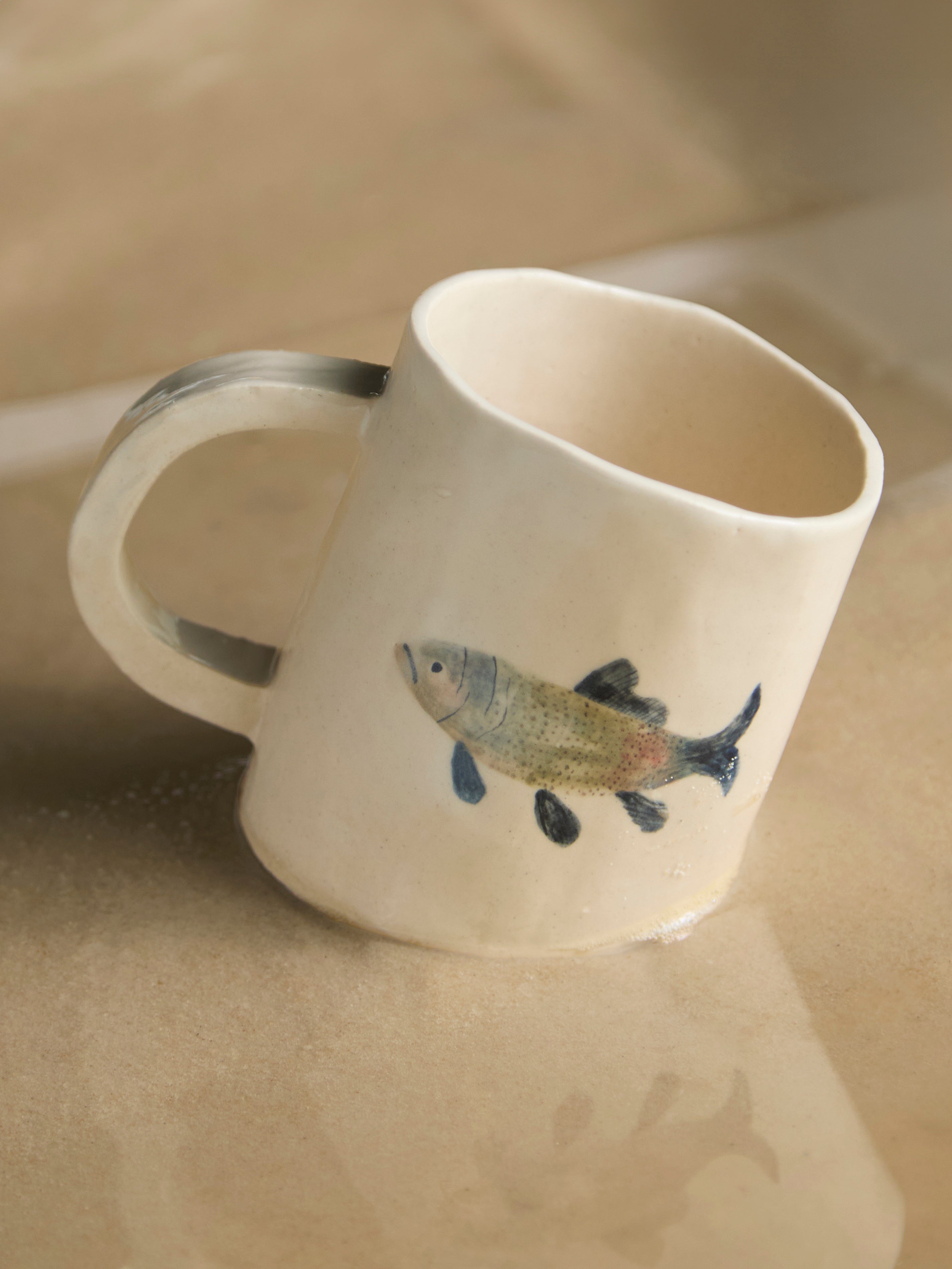 Fish Hand-Painted Ceramic Mug