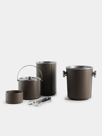 Cassigoli - Inox Leather Barware Collection - Brown - ABASK - 