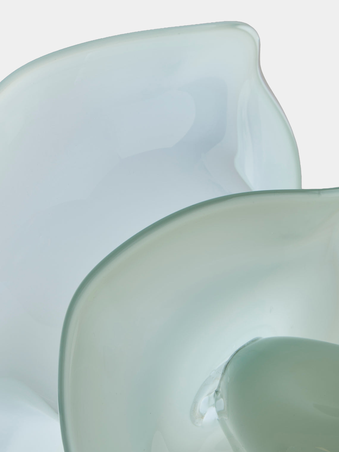 Oog Objects - 11 Hand-Blown Glass Vase (10in/26cm) - Green - ABASK