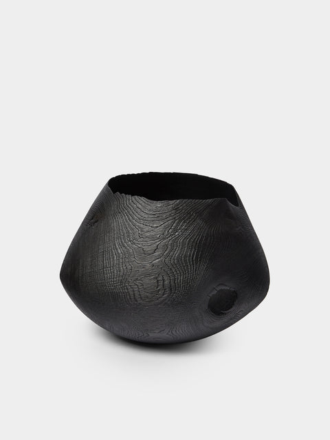 Friedemann Buehler - Hand-Turned Blackened Oak Bowl - Black - ABASK - 