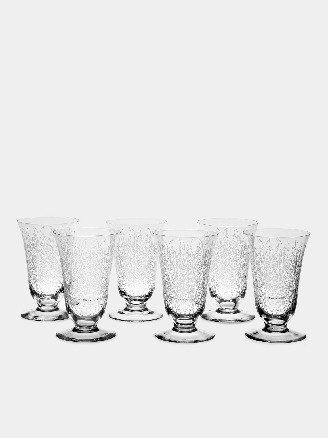 Antique and Vintage - Early-20th-Century Sèvres Crystal  Water Glasses (Set of 6) - Clear - ABASK