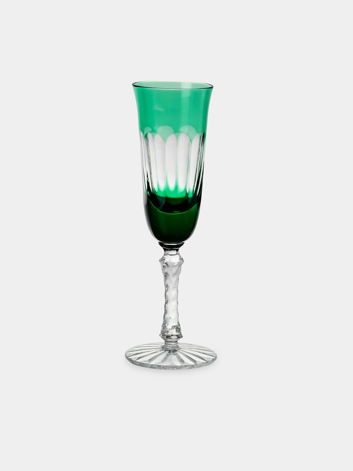 Antique and Vintage - 1980s Bohemian Crystal Champagne Flutes (Set of 6) - Multiple - ABASK