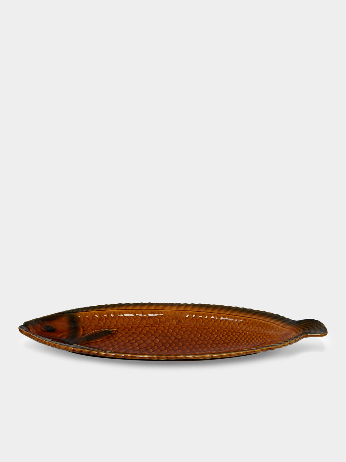 Antique and Vintage - 1950s Sarreguemines Fish Ceramic Platter -  - ABASK
