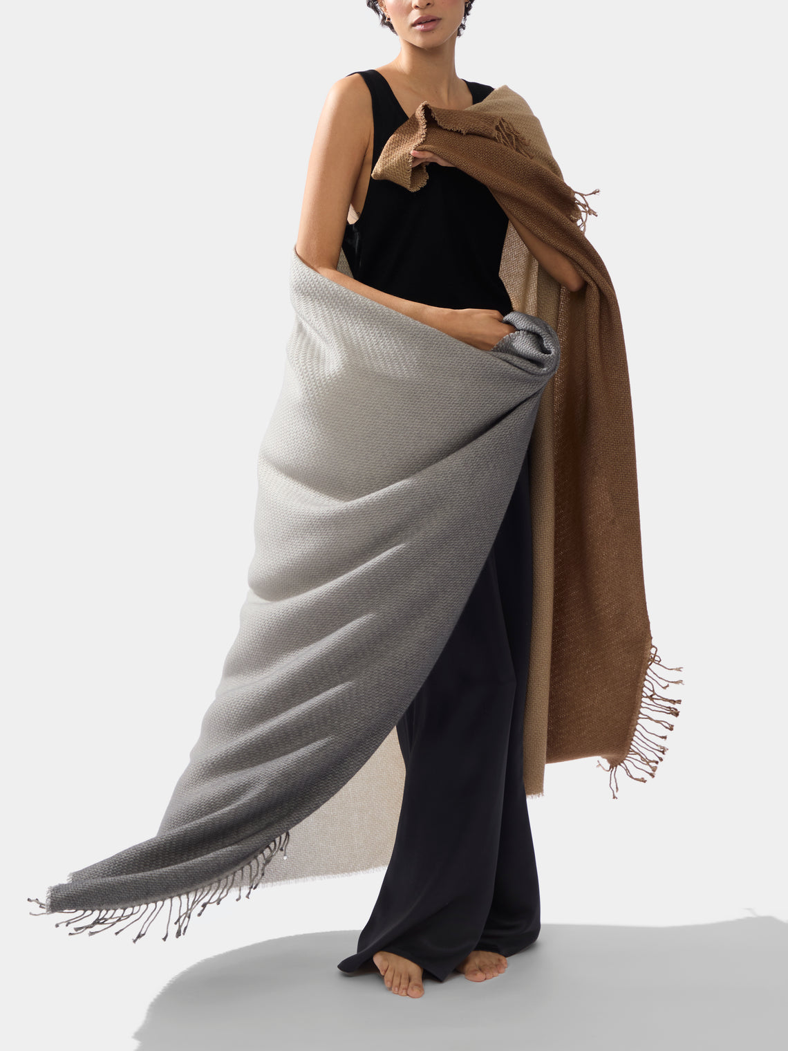 Alonpi - Soleil Cashmere Throw -  - ABASK