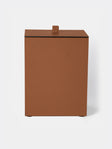 Giobagnara - Walter Leather Wastepaper Bin - Brown - ABASK - 