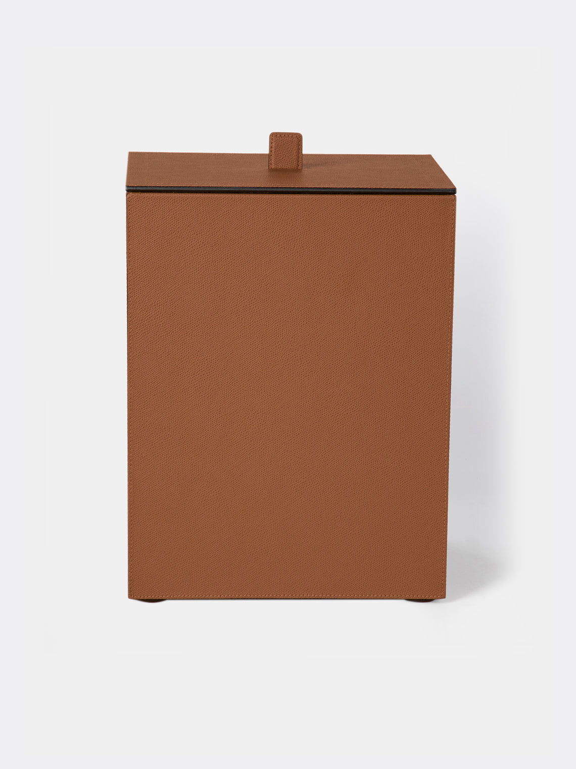 Giobagnara - Walter Leather Wastepaper Bin - Brown - ABASK - 