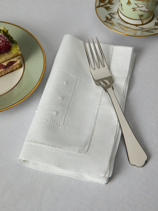 Rolande du Dreuilh Créations - Ramie Cotton Napkins (Set of 4) - White - ABASK