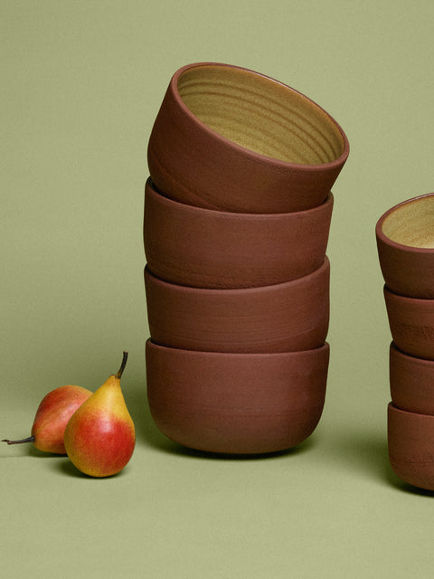 Andrea Tsang - Terra Stoneware Bowls (Set of 4) - Natural - ABASK