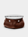Giobagnara - Laurence Leather Bean Bag Ashtray - Brown - ABASK - 