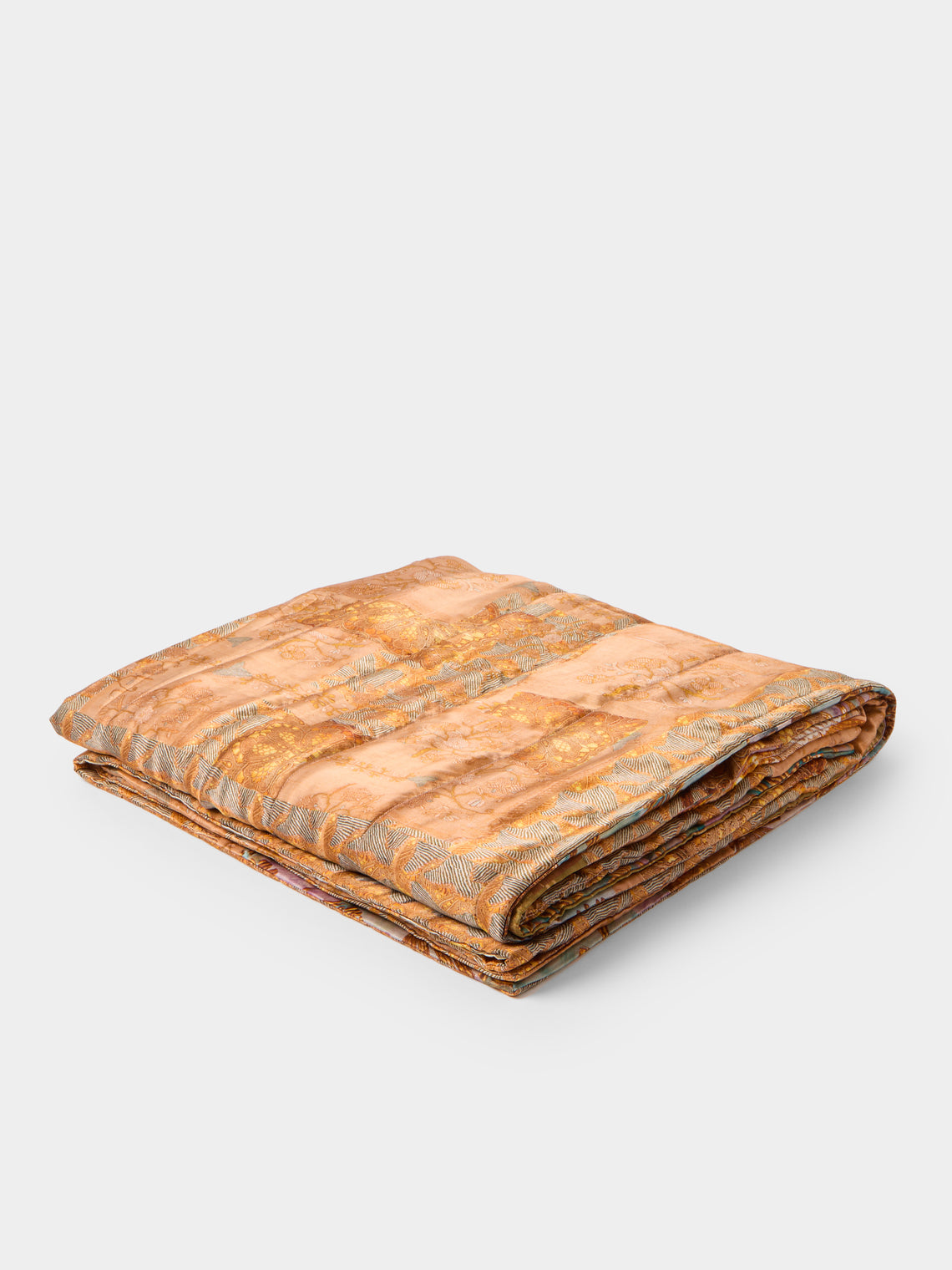 Bokja - The Cocoon Silk and Velvet Quilt (78.5in/2m) - Multiple - ABASK