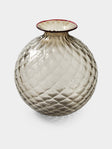 Venini - Monofiore Balloton Hand-Blown Murano Glass Vase (8in/20.5cm) - Brown - ABASK - 