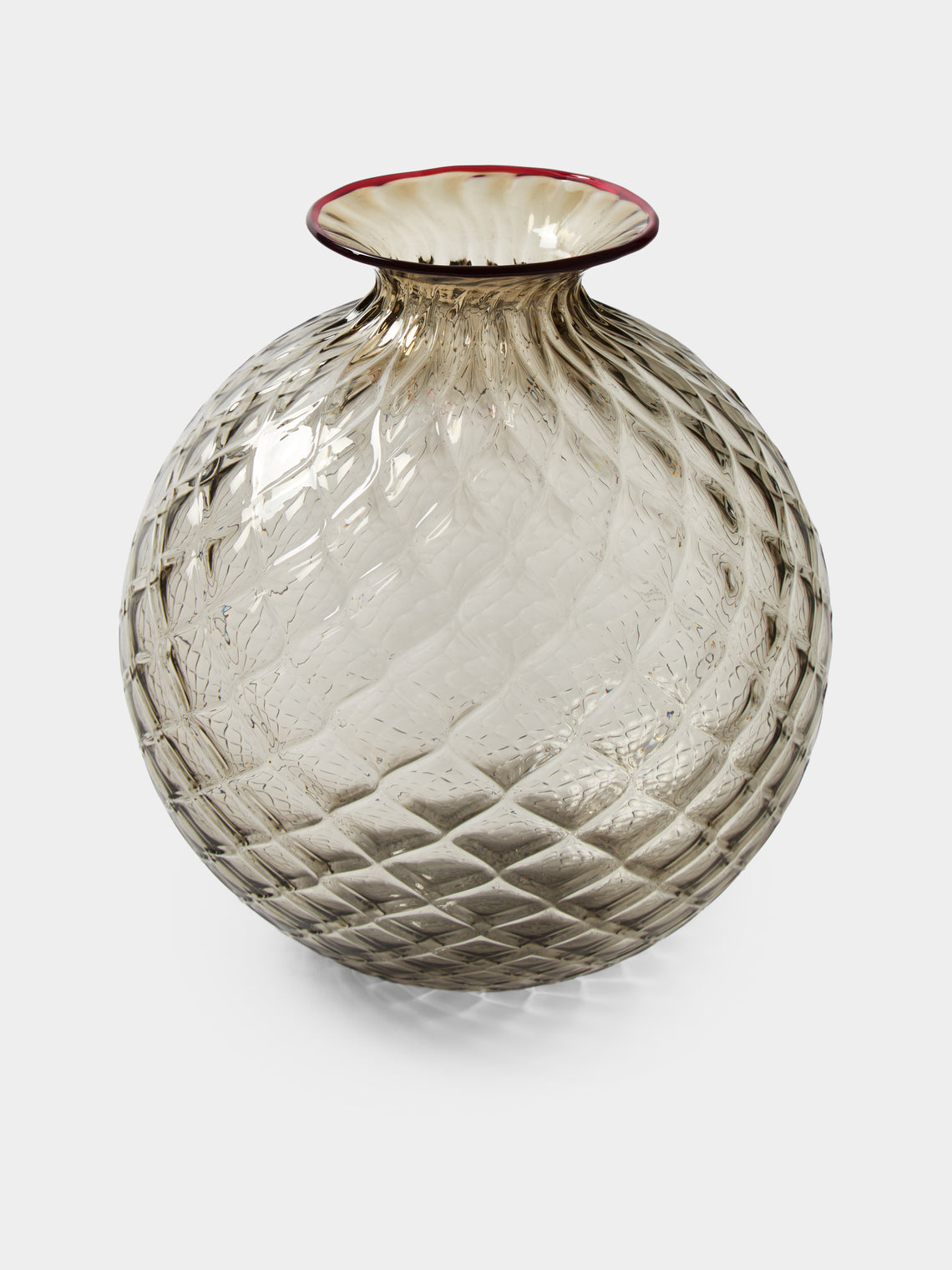 Venini - Monofiore Balloton Hand-Blown Murano Glass Vase (8in/20.5cm) - Brown - ABASK - 