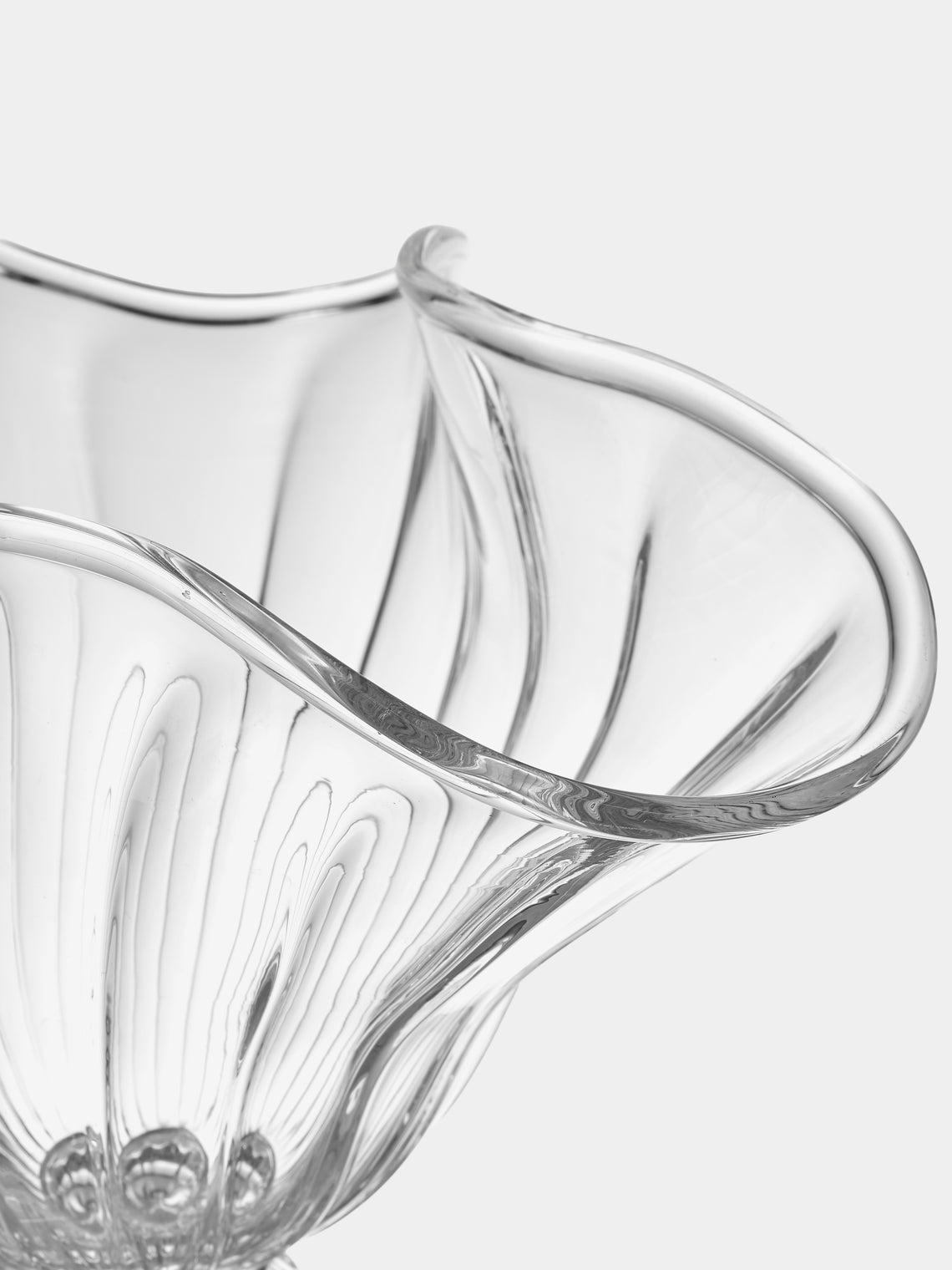 Akua Objects - Blixen Hand-Blown Crystal Vase (10.5in/27cm) - Clear - ABASK