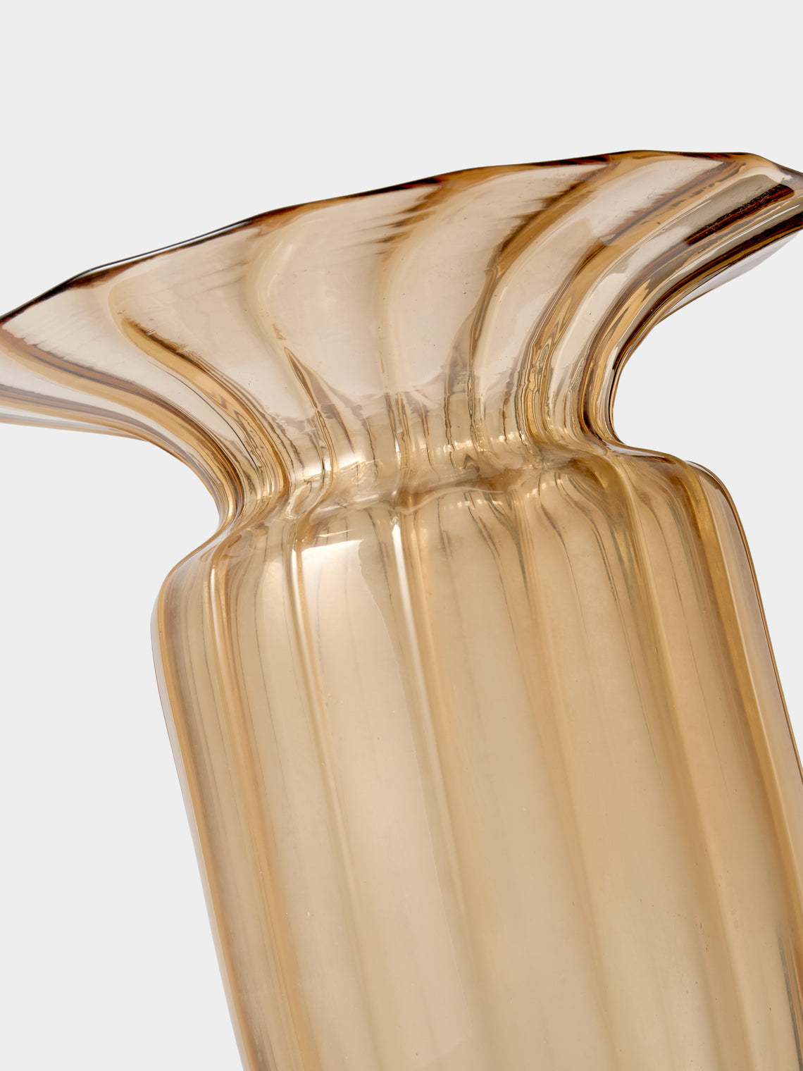 Antique and Vintage - Mid-Century Murano Glass Vase - Gold - ABASK