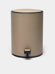 Giobagnara - Jazz Leather Pedal Bin - Beige - ABASK - 