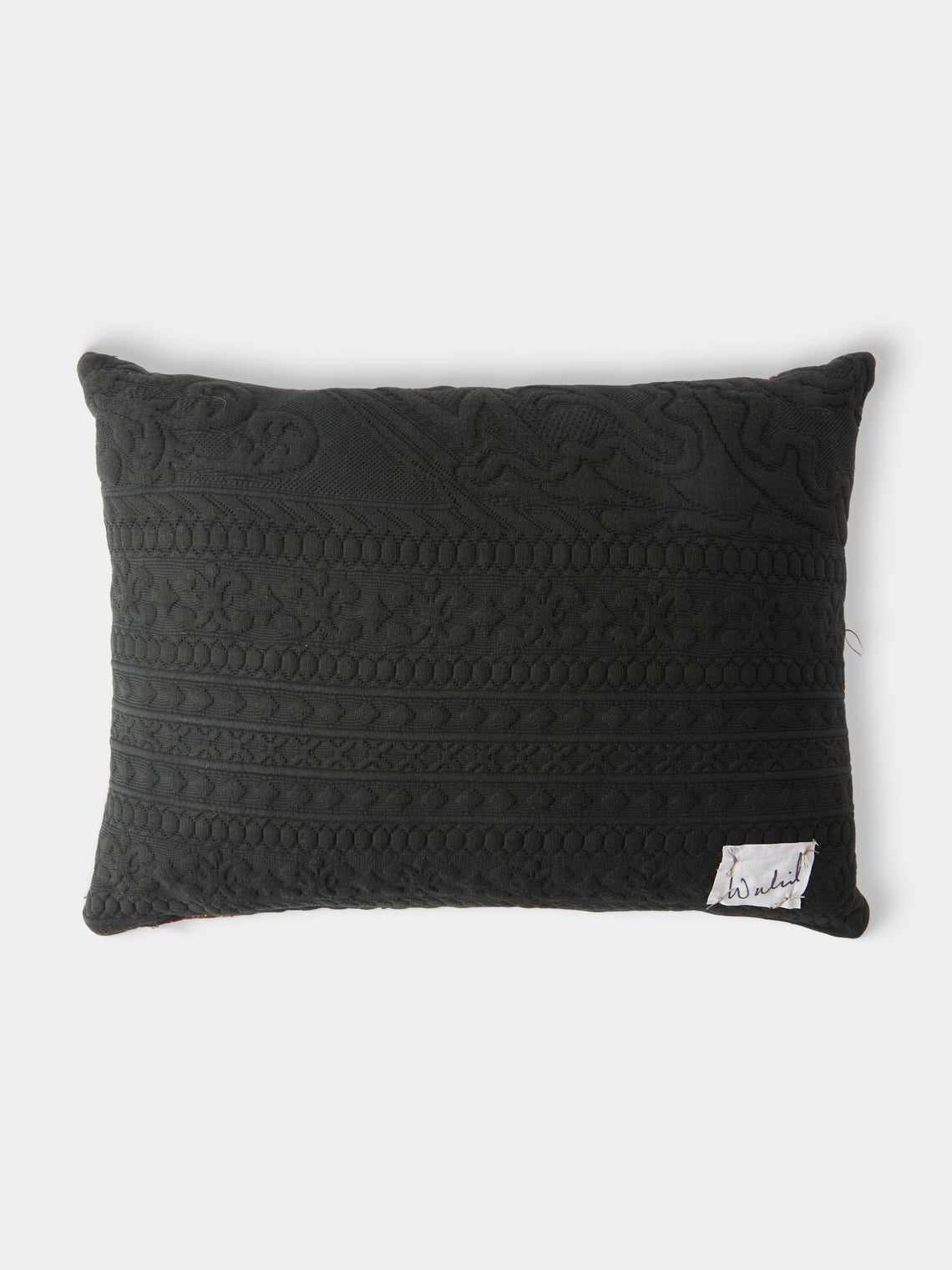 By Walid - 19th-Century Needlepoint Wool, Linen and Cotton Cushion (19.5in/50cm) - Multiple - ABASK