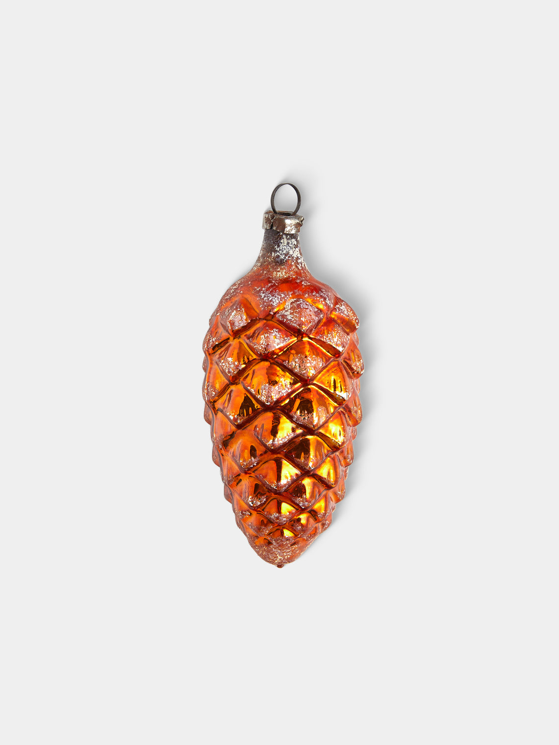 Antique and Vintage - Early-20th-Century Pinecones Glass Baubles (Set of 9) - Yellow - ABASK