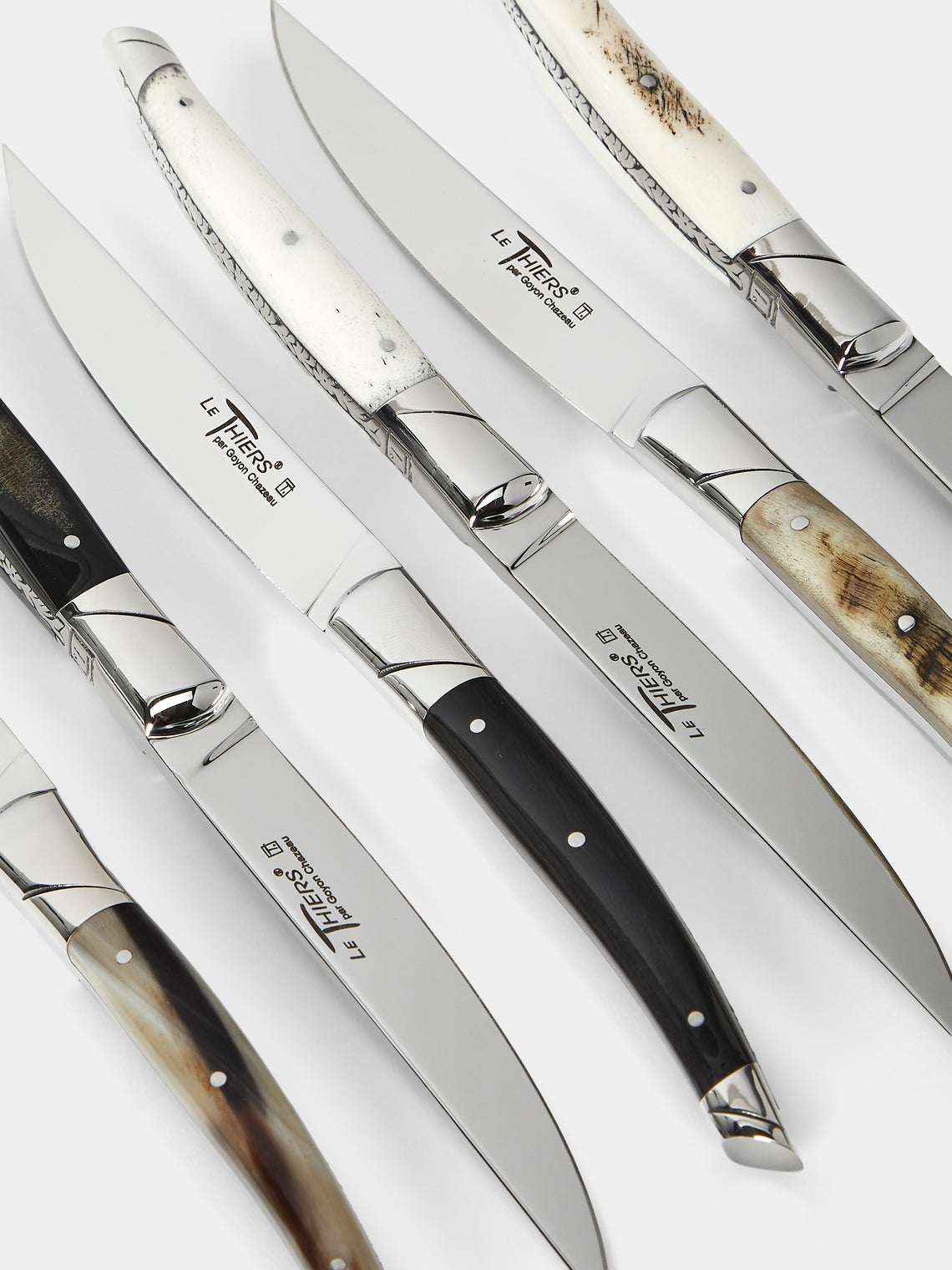 Goyon-Chazeau - Le Thiers Prestige Mixed Horn Table Knives (Set of 6) - Multiple - ABASK