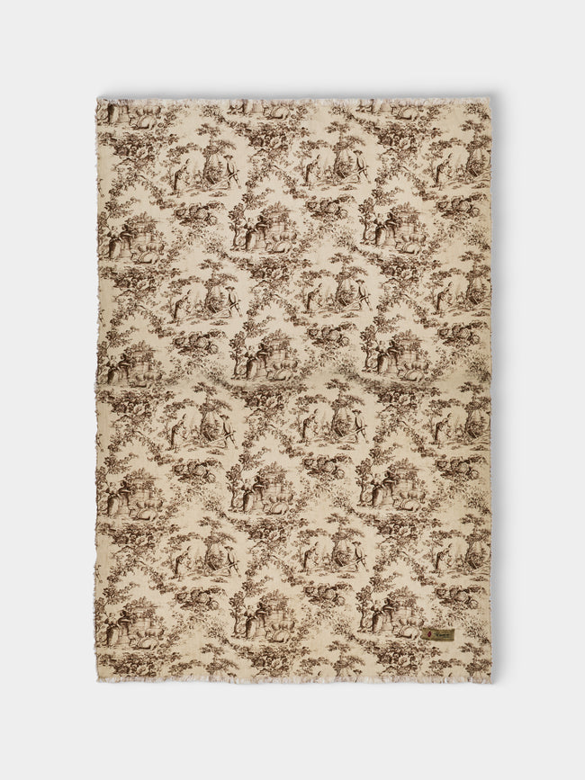 The House of Lyria - Linen Throw (75in/1.9m) - Beige - ABASK - 