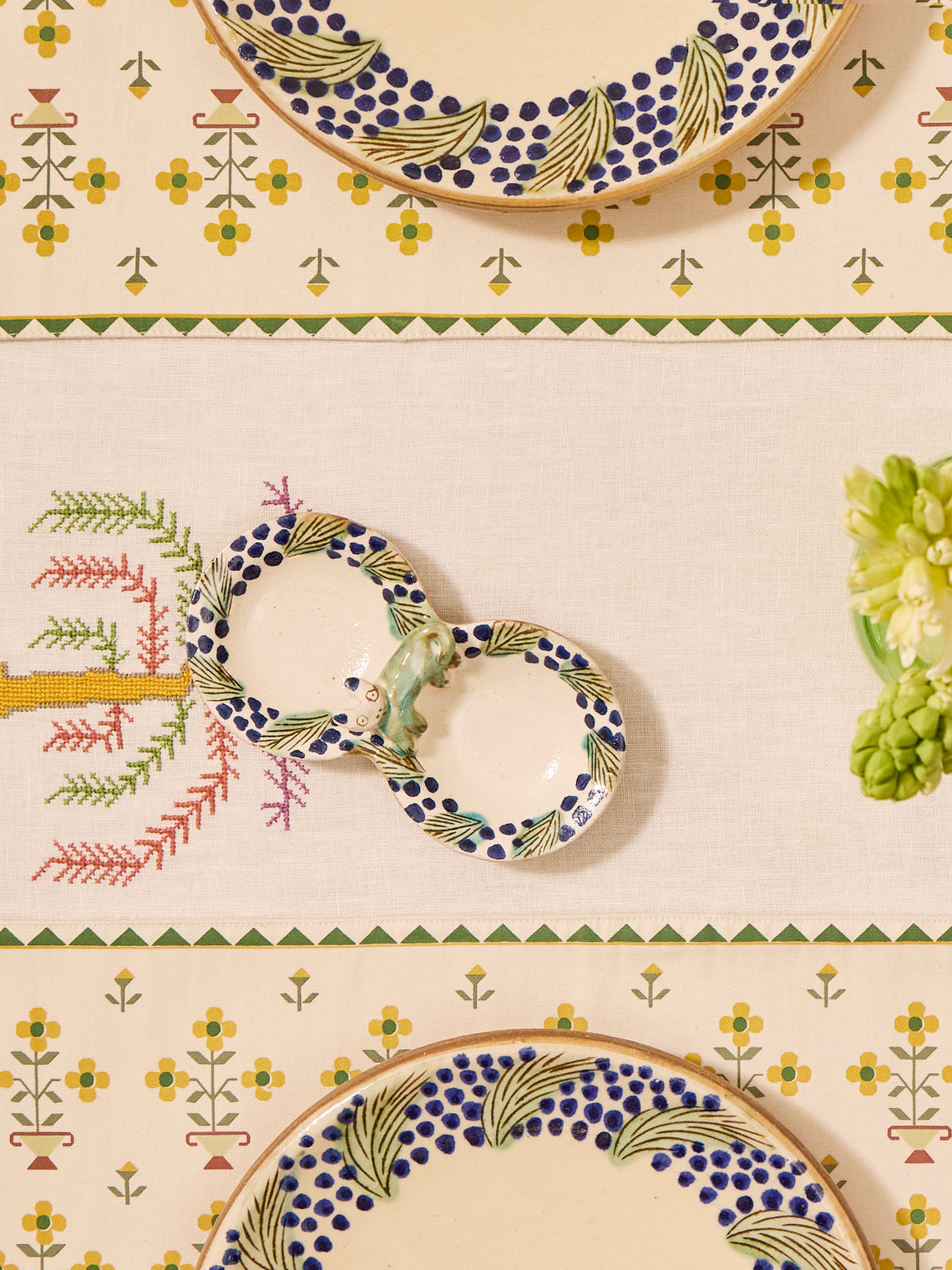 Hand-Painted Ceramic Salt and Pepper Pot
