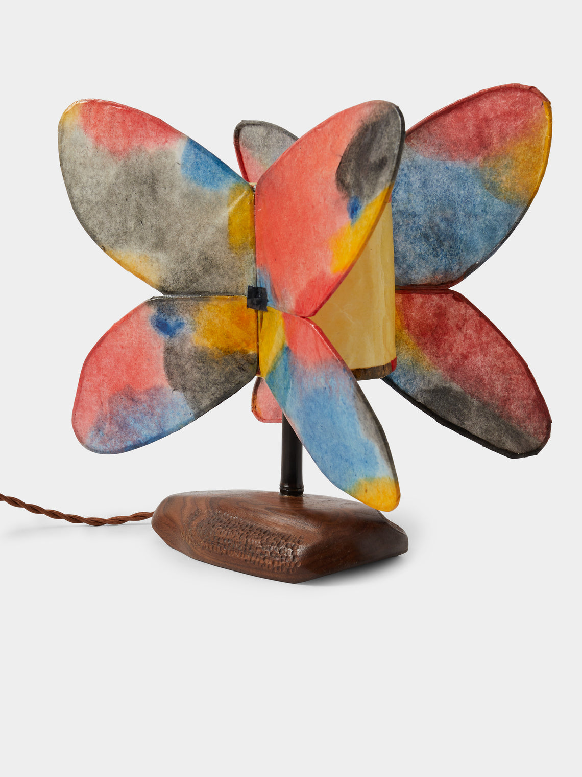 Yuxuan Huang - Firework Hand-Painted Kozo Paper and Wood Table Lamp - Multiple - ABASK