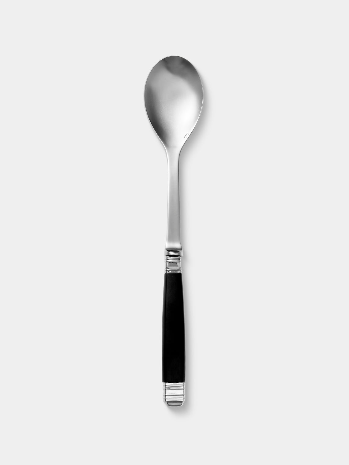 Alain Saint-Joanis - | Set of 2 | Empire Resin Salad Servers - Black - ABASK