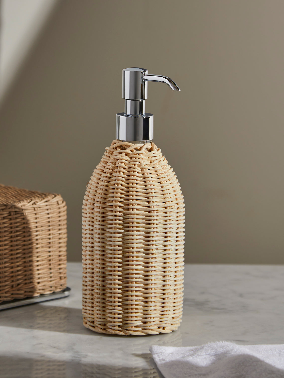 Pigment France - Rouen Rattan Soap Dispenser - Natural - ABASK