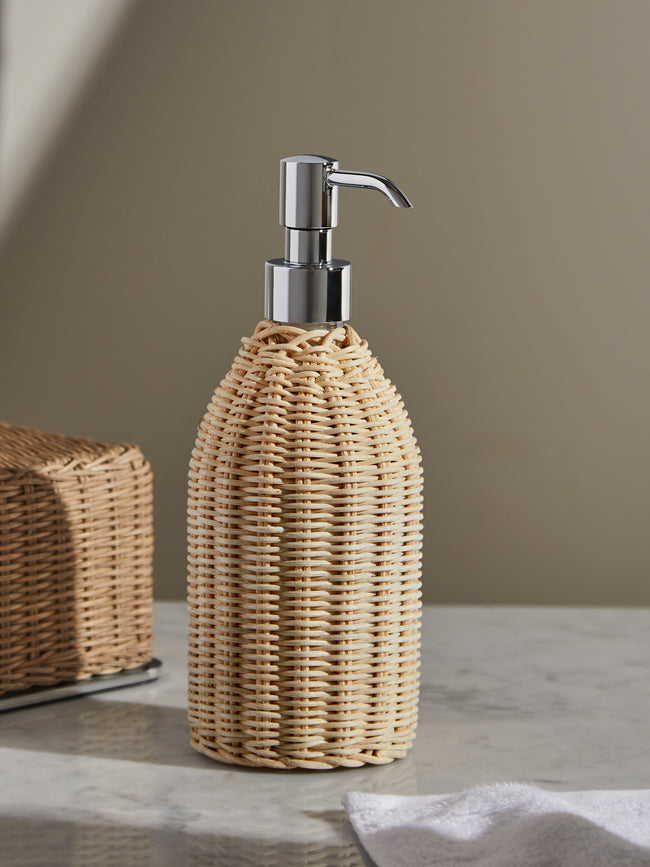 Pigment France - Rouen Rattan Soap Dispenser - Natural - ABASK