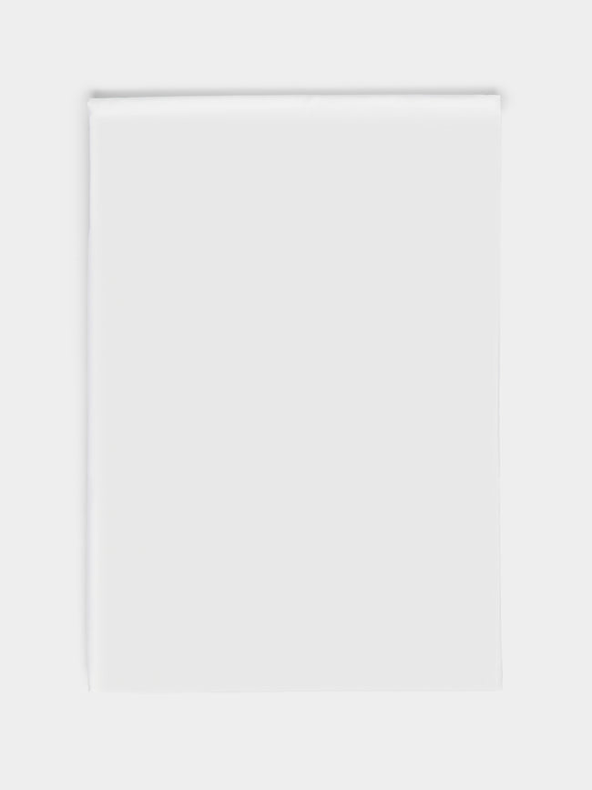 Loretta Caponi - Stripes & Dots Cotton King-Size Bottom Sheet - White - ABASK - 