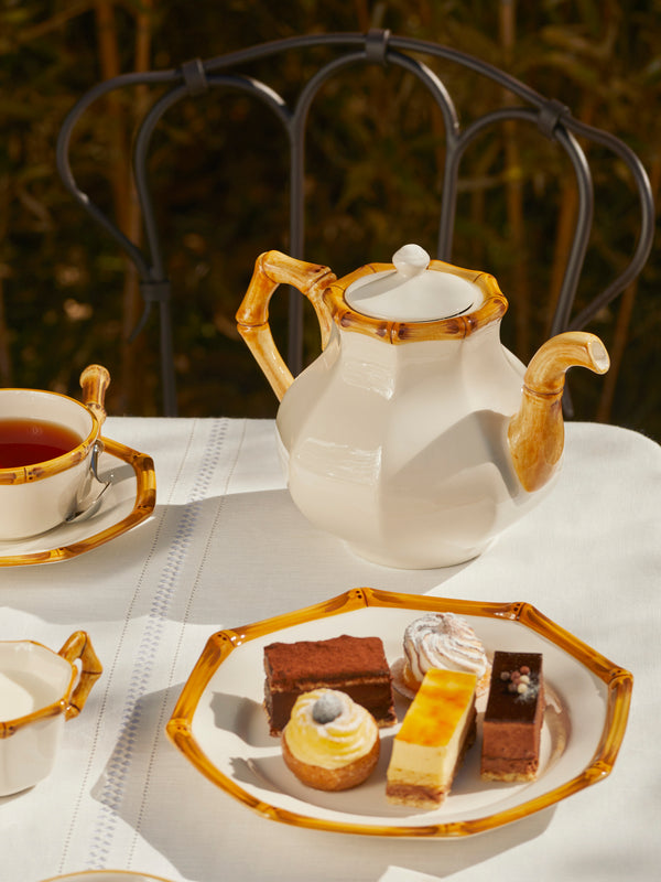 Este Ceramiche - Bamboo Hand-Painted Ceramic Teapot -  - ABASK