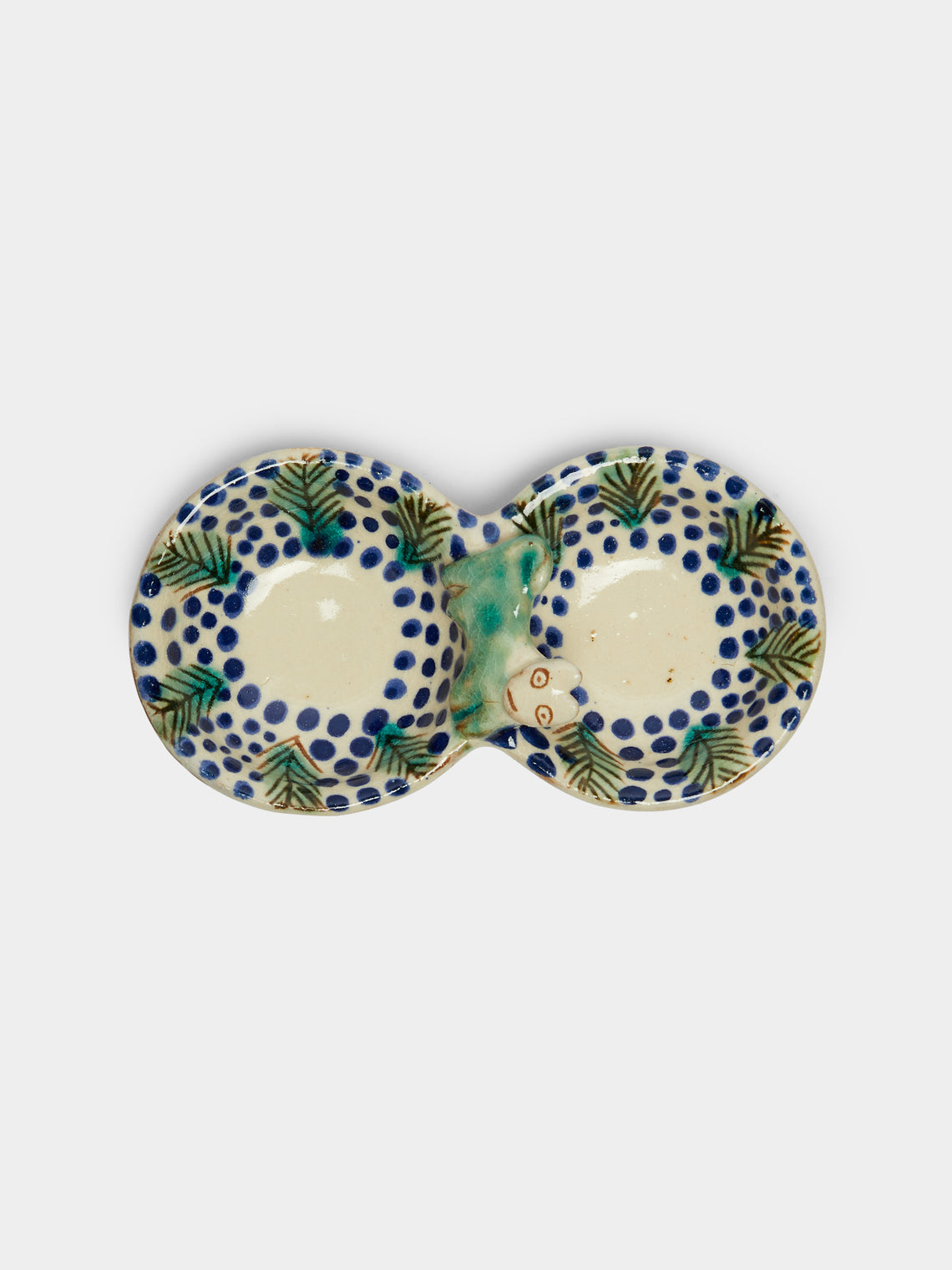 Hand-Painted Ceramic Salt and Pepper Pot