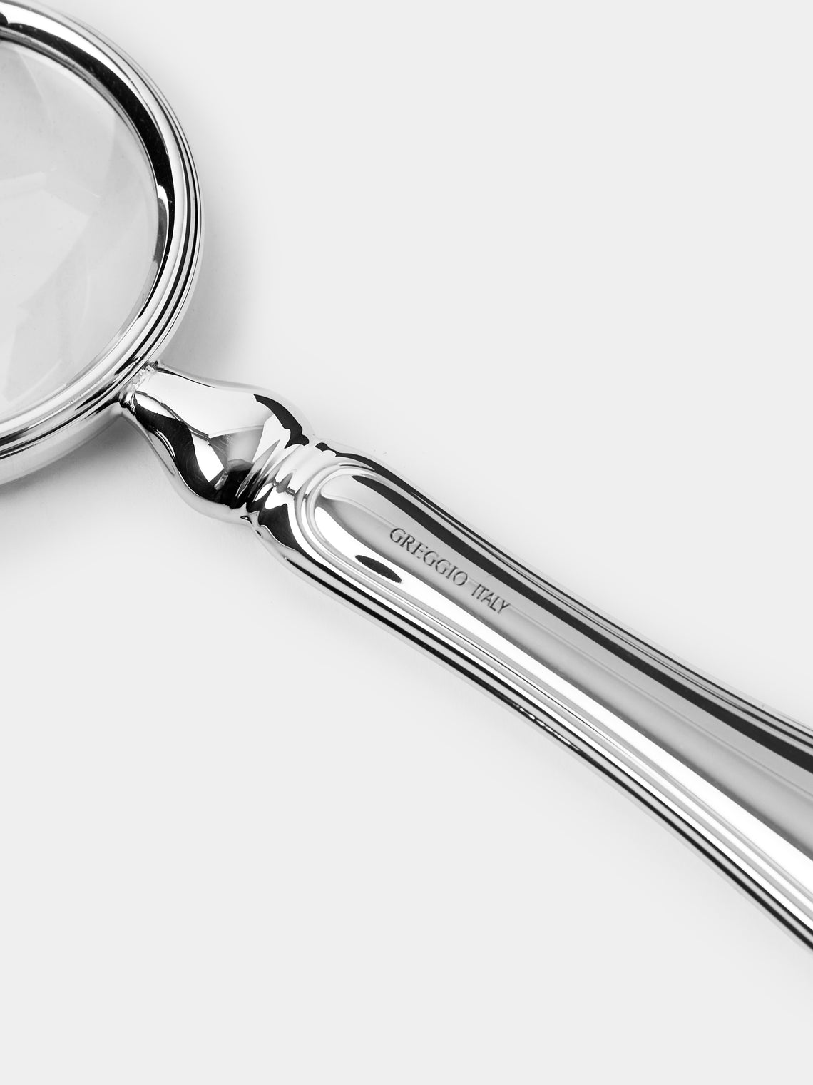 Greggio - English Silver-Plated Magnifying Glass and Letter Opener - Silver - ABASK