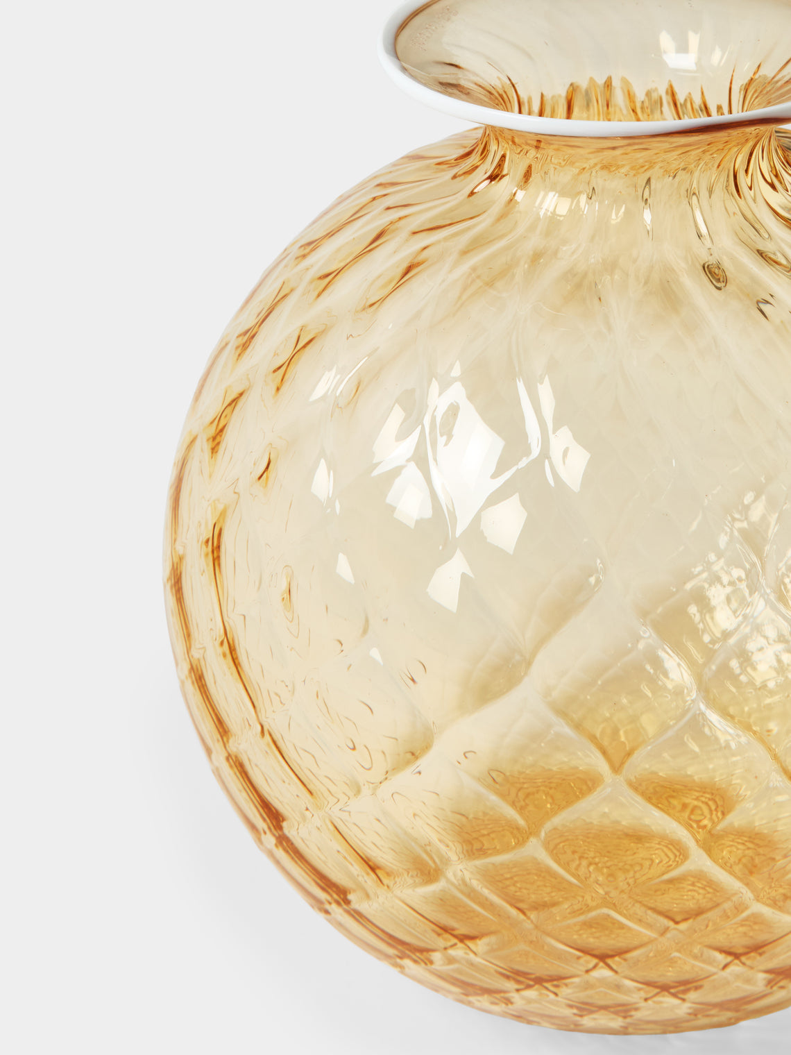 Venini - Monofiore Balloton Hand-Blown Murano Glass Bud Vase (8in/20.5cm) - Yellow - ABASK
