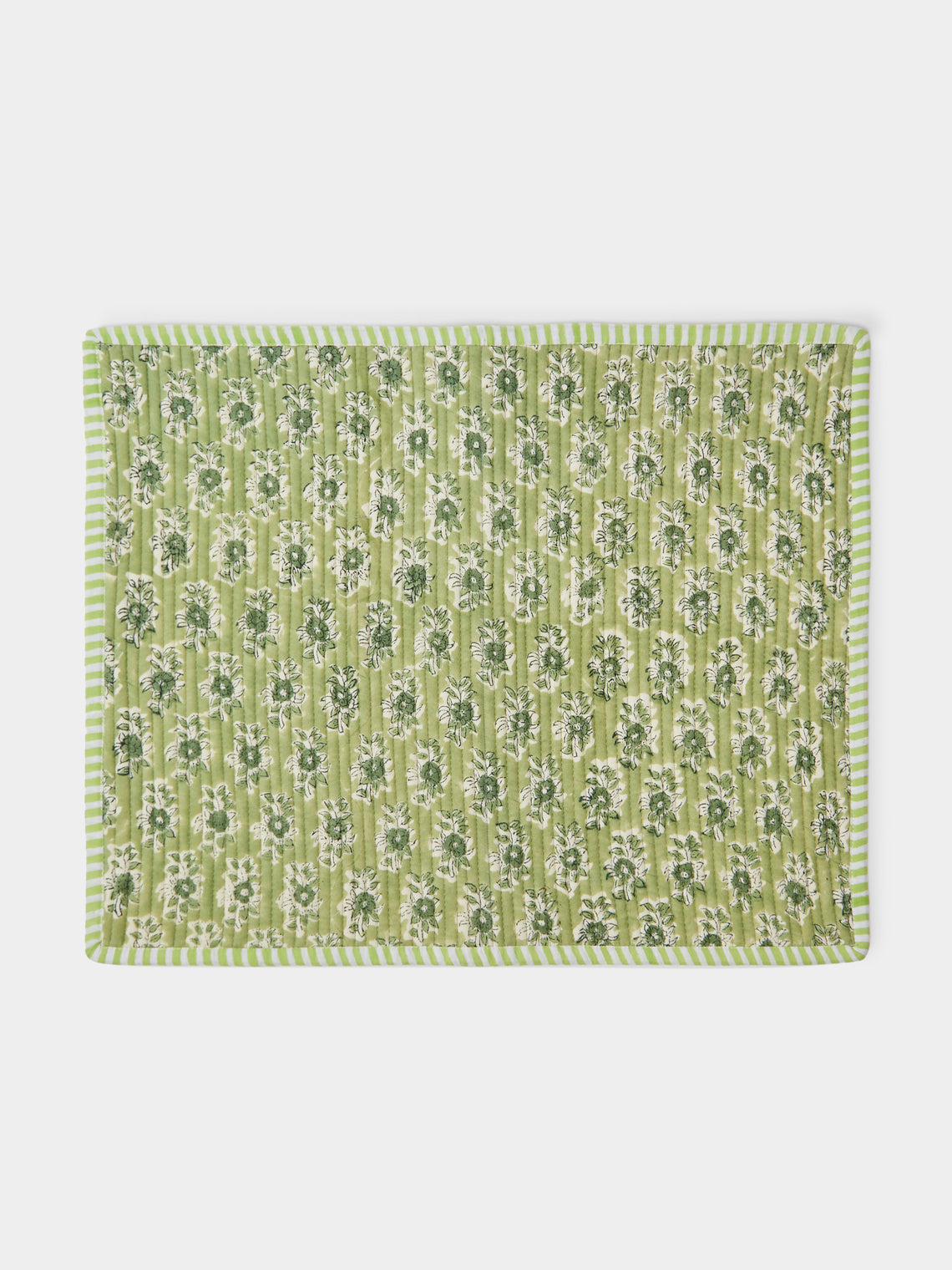 The Table Love - The Breakfast Hand-Printed Cotton Reversible Placemats (Set of 4) -  - ABASK - 