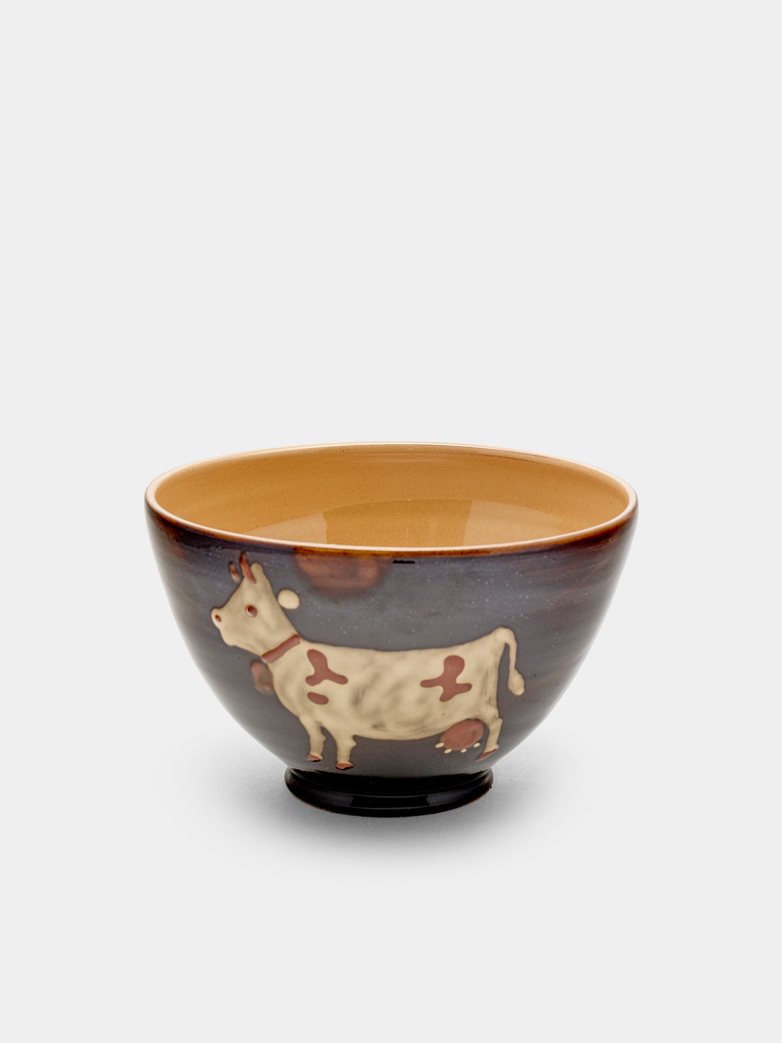 Poterie d’Évires - Cows Hand-Painted Ceramic Bowls (Set of 6) - Multiple - ABASK